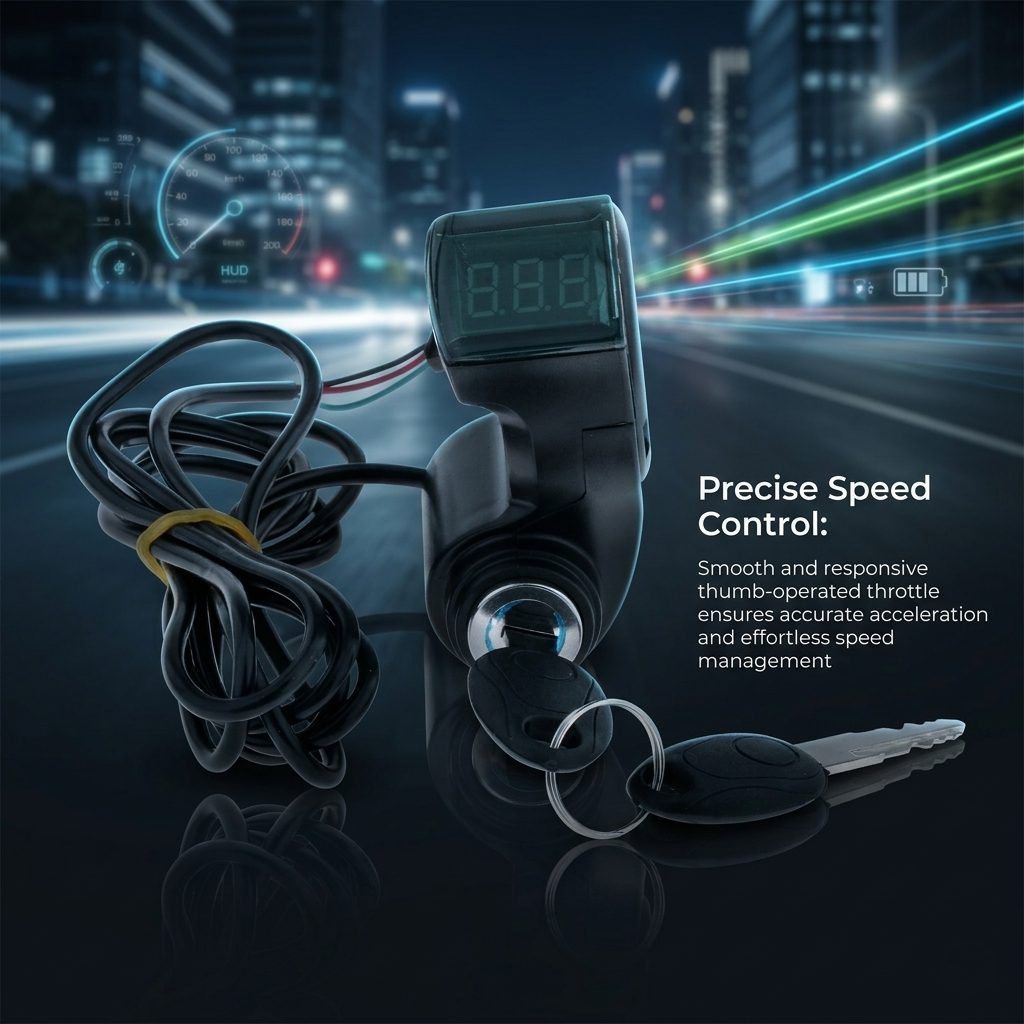 nitroniche nitroniche thumb throttle for electric motobike / cycle