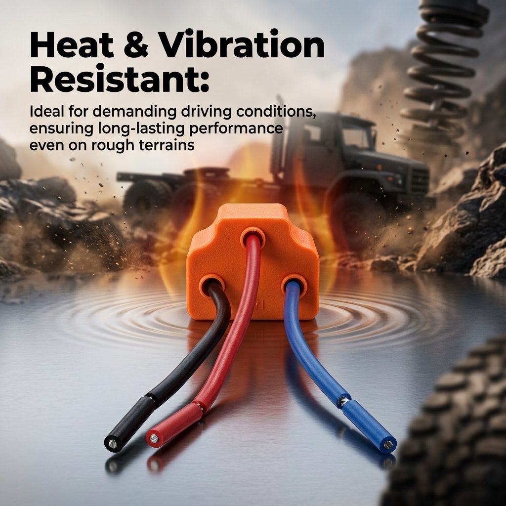 nitroniche ceramic h4 bulb holder leg type ( pack of 2 )