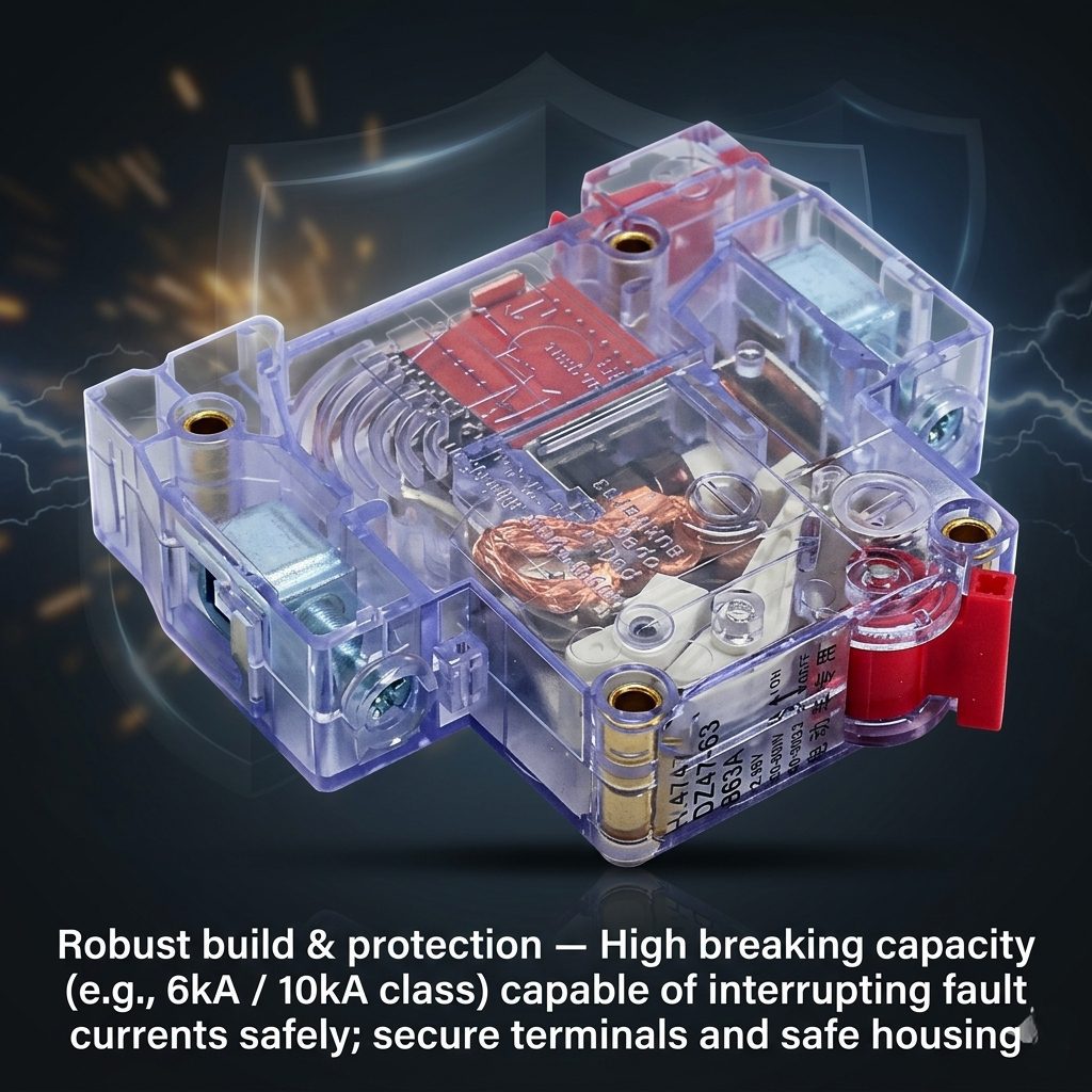 buy nitroniche 63a & 40a mcb for electric vehicles | reliable ev protection switches