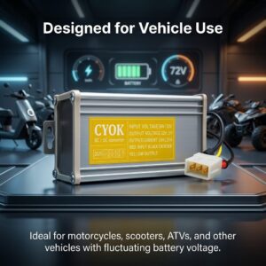 nitroniche 10a/15a/20a dc to dc converter 12v for electric vehicle
