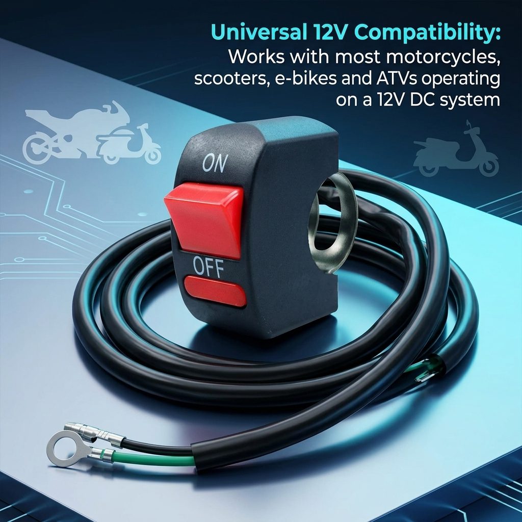 nitroniche external on/off switch 12v for universal handlebar