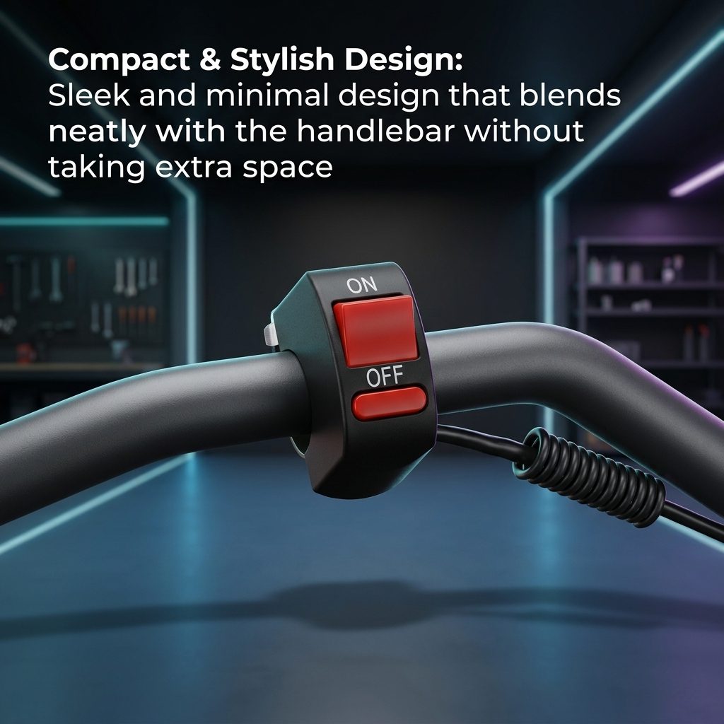 nitroniche external on/off switch 12v for universal handlebar