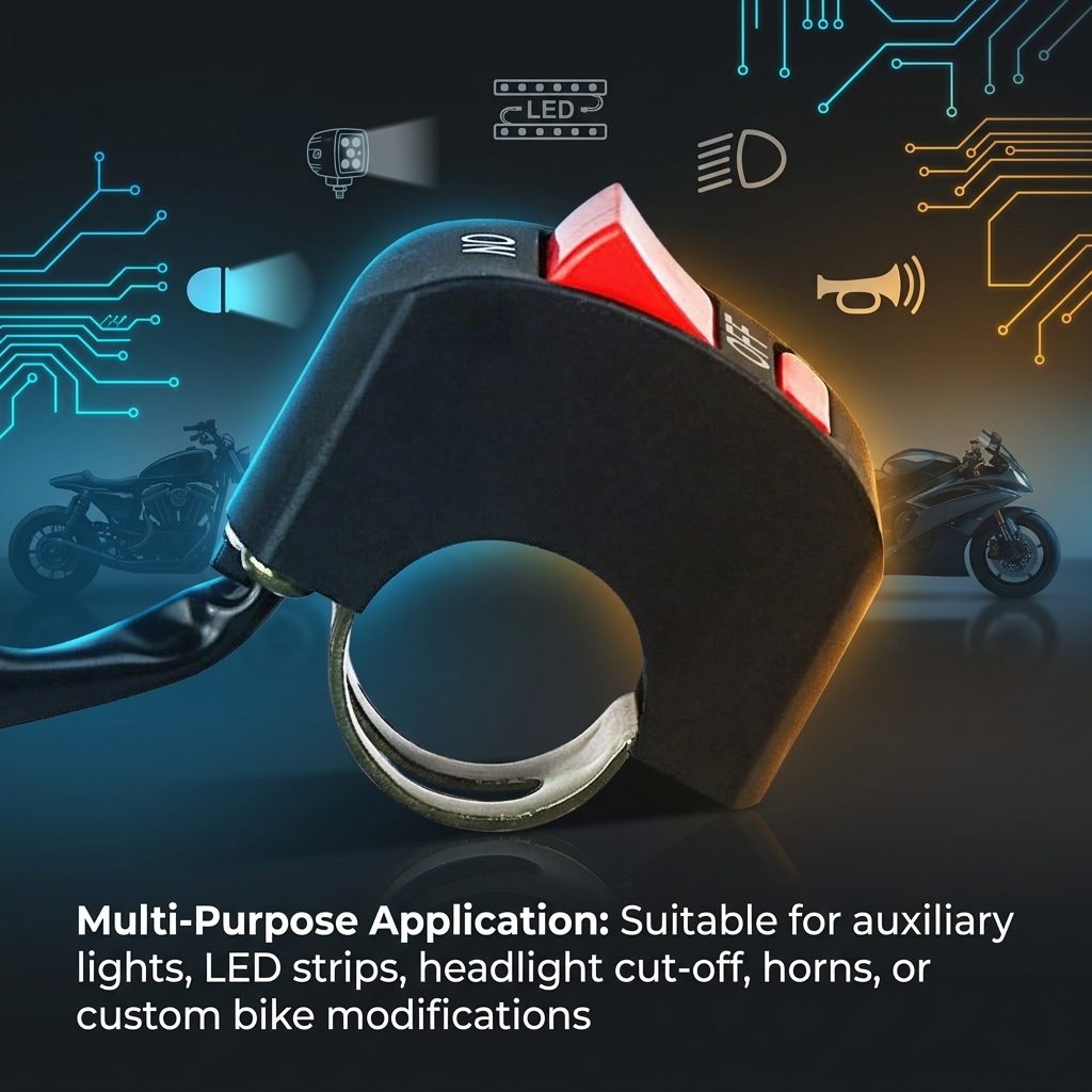 nitroniche external on/off switch 12v for universal handlebar
