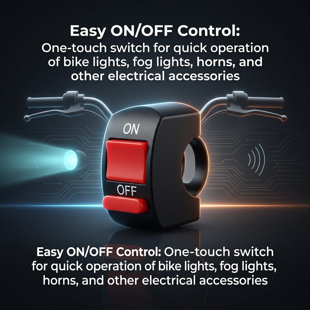 nitroniche external on/off switch 12v for universal handlebar