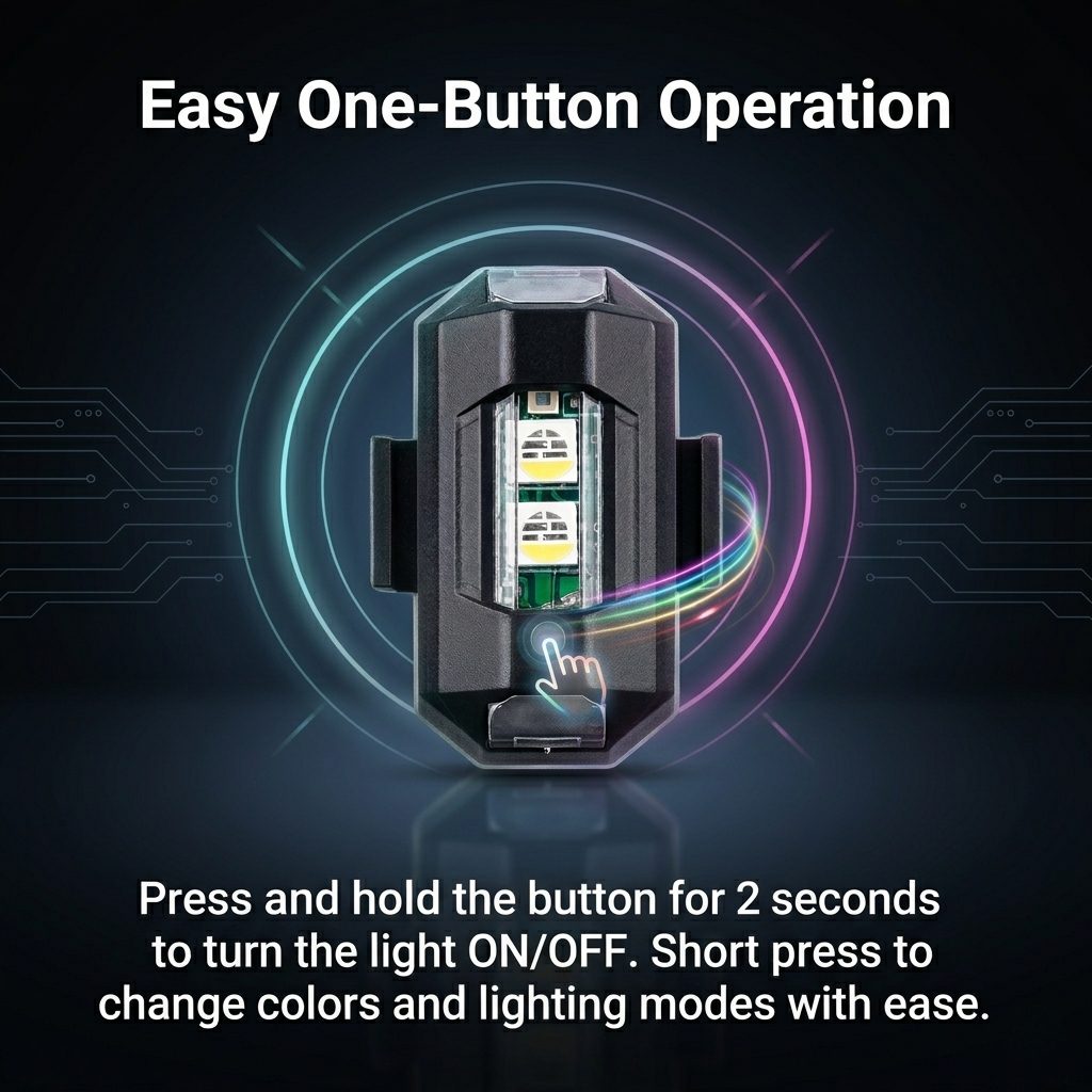 nitroniche universal helmet light safety signal aircraft