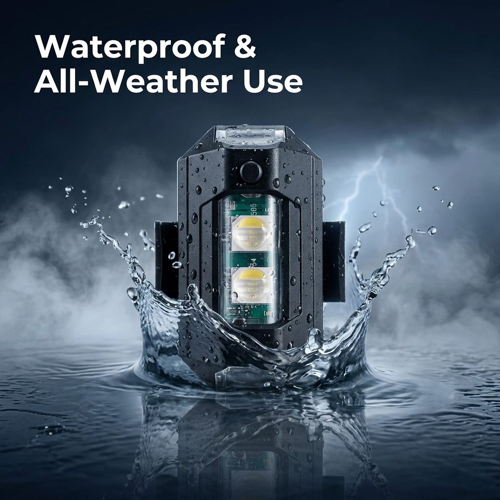 nitroniche universal helmet light safety signal aircraft