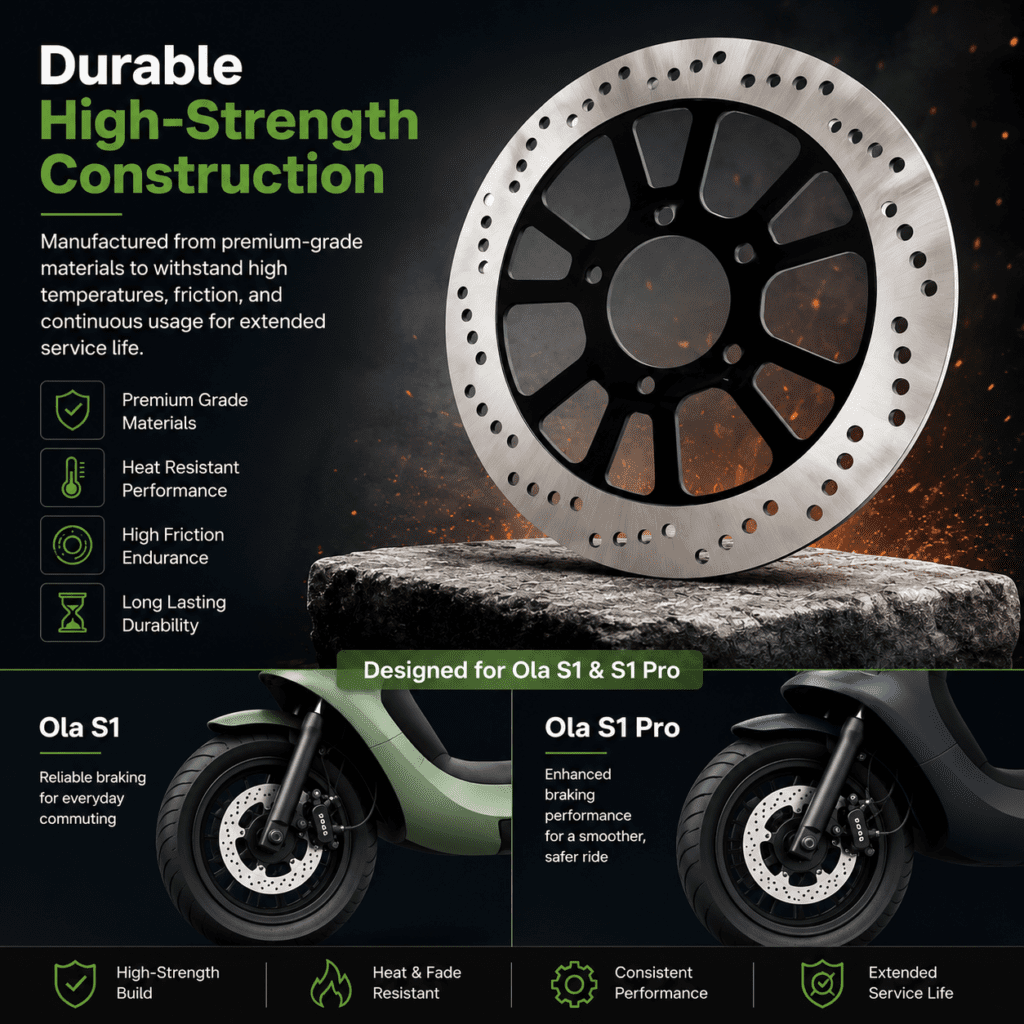 Nitroniche Ola Disc Brake Plate for S1 & S1 Pro Gen 1 & Gen 2 (Front & Rear) nitroniche ola disc brake plate for s1 & s1 pro gen 1 & gen 2 (front & rear)