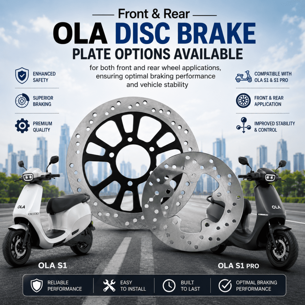 Nitroniche Ola Disc Brake Plate for S1 & S1 Pro Gen 1 & Gen 2 (Front & Rear) ola brake plate