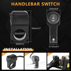 nitroniche universal 3 speed external switch for electric bicycle, scooter & e rickshaw